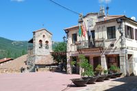 Puebla de la Sierra Iglesia de la Pur&iacute;sima. Inicio de la ruta.
